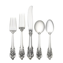 Sterling silver flatware hot sale set for 12